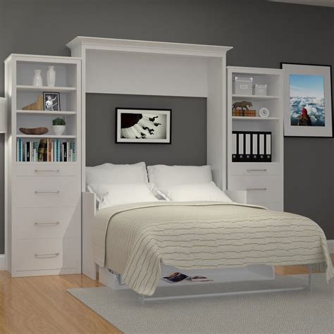 Xtraroom Avalon Full Portrait Wall Bed with Desk and Two Towers | Wayfair