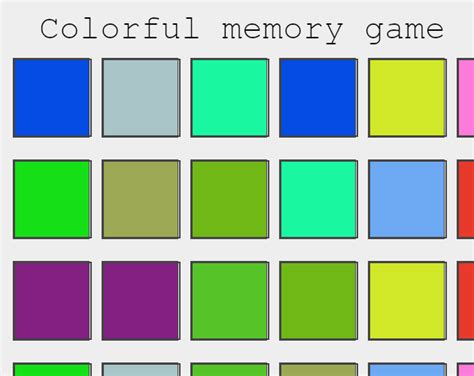 Color memory game by QrayZ