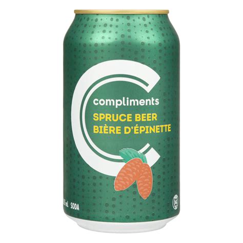 Soft Drink Spruce Beer 355 ml (can) | Compliments.ca