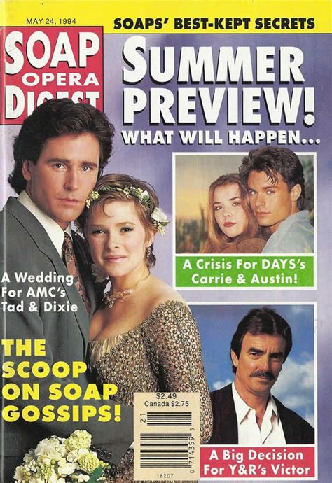 Classic Soap Opera Digest Covers Julia Barr, Diego Serrano, Drake Hogestyn, Joshua Morrow ...