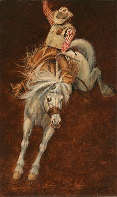 Bucking White Horse Painting by Don Langeneckert - Fine Art America