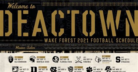 Wake Forest Football Schedule Five Key Takeaways