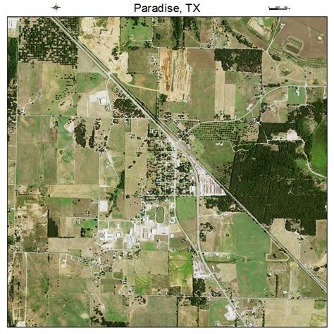 Aerial Photography Map of Paradise, TX Texas