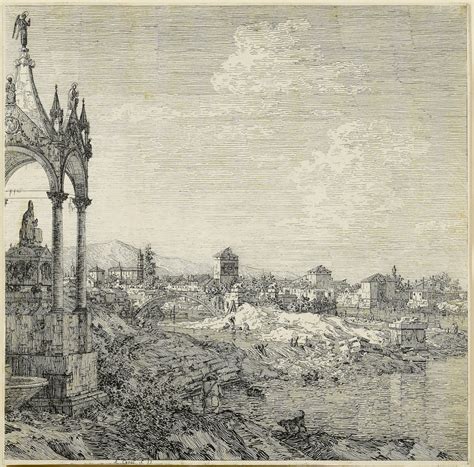 Lot 359: Giovanni Antonio Canaletto drypoint etching