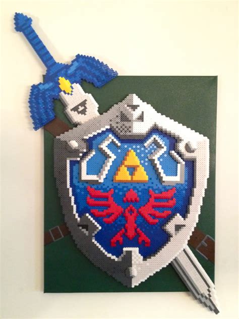 Hylian Shied & Master Sword - Pixel Art Shop