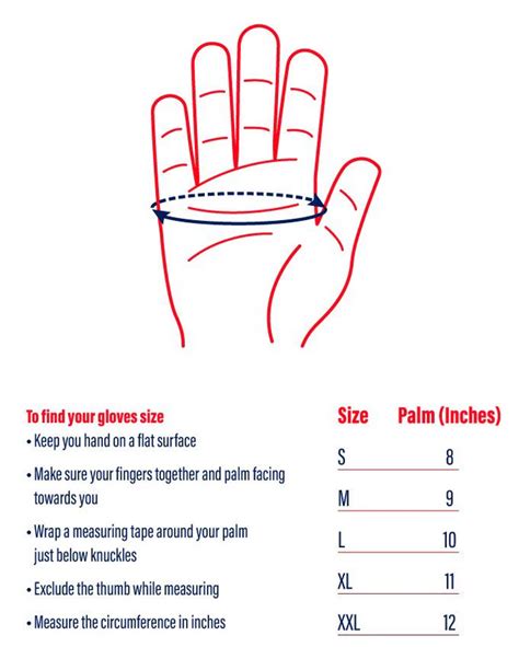 Size Charts for Riding Gloves - Riders Junction