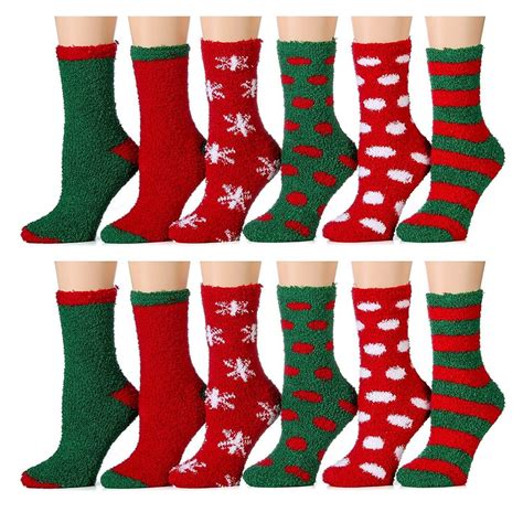 Yacht & Smith - Yacht & Smith Christmas Printed Socks, Fun Colorful Festive, Crew, Knee High ...