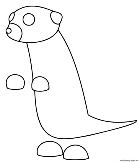 Roblox Adopt Me Meerkat Coloring page Printable