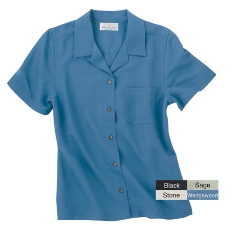 Women's Bill Blass® Poly / Rayon Camp Shirt - 134609, Shirts & Tops at ...