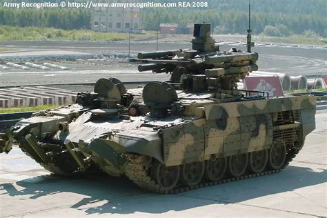 BMPT Terminator 1 tank fire support tracked armored vehicle data