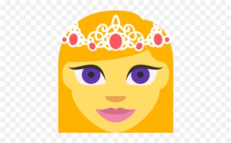 Princess Emoji Emoticon Vector Icon - Princess Emoji,Princess Emoji ...