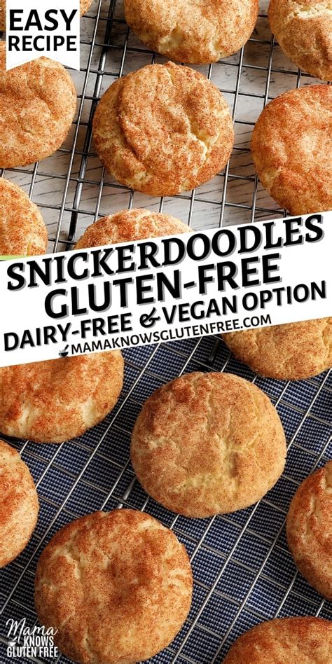 Gluten-Free Snickerdoodle Cookies {Dairy-Free & Vegan Option} - Mama ...