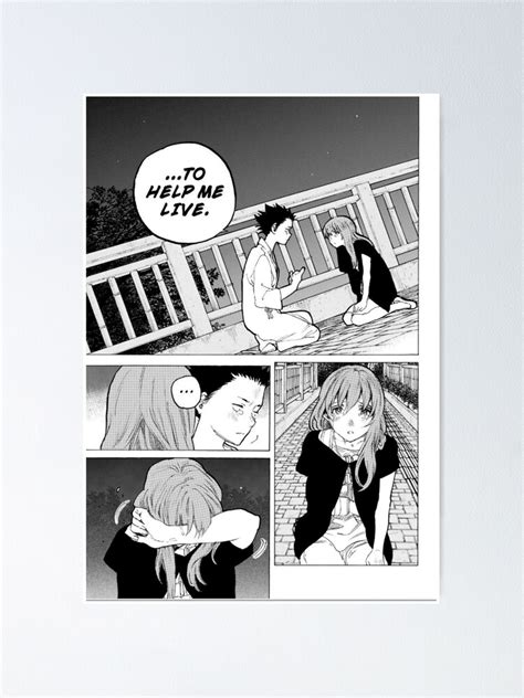 "A Silent Voice Manga Panel" Poster for Sale by adriannadam | Redbubble