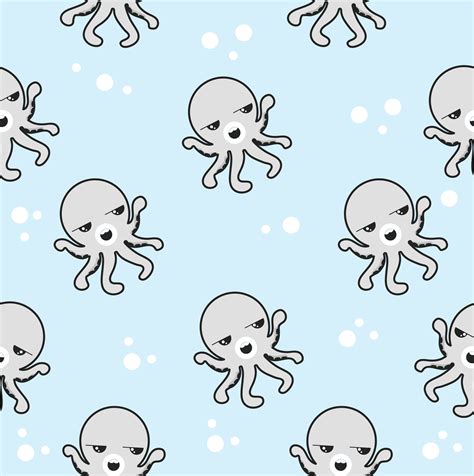 Cute squid Seamless Pattern background 25866480 Vector Art at Vecteezy