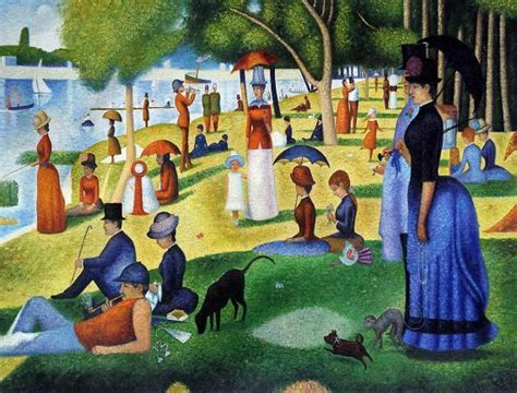 Sunday Afternoon on the Island of La Grande Jatte Reproduction at overstockArt.com | Framed ...