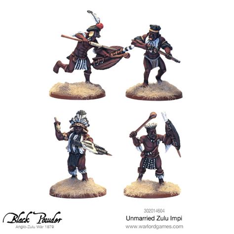 Re-boxed Unmarried Zulu Impi - Warlord Games