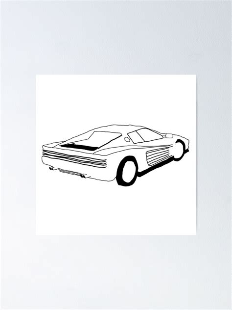 "frank ocean white ferrari" Poster for Sale by SimonNeedham | Redbubble