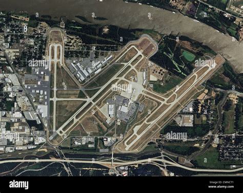 aerial photo map Little Rock National Airport, Bill and Hillary Stock ...