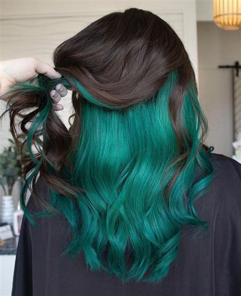 10+ Black Hair With Green Underneath | The FSHN