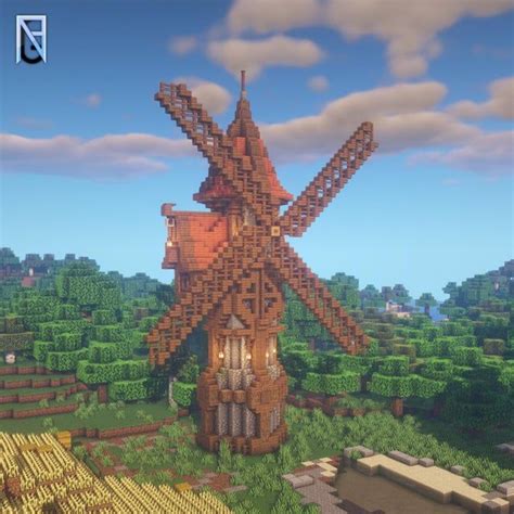 Minecraft Windmill House Tutorial