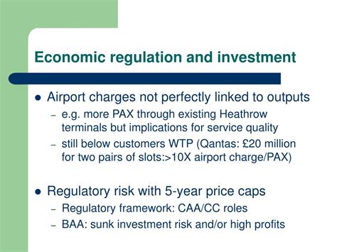 PPT - Price cap regulation and competition: BAA London airports PowerPoint Presentation - ID:621830