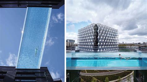 Sky Pool floats against London skies as an unmatched swim experience in clear acrylic