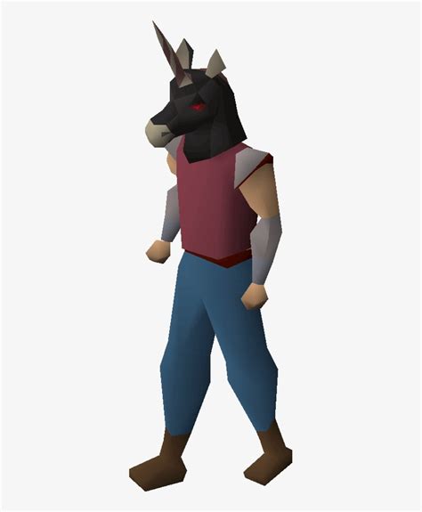 Black Unicorn Mask Equipped - White Unicorn Mask Osrs PNG Image | Transparent PNG Free Download ...