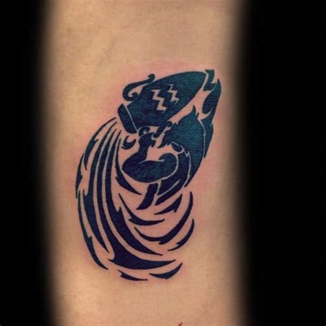 Aquarius Tribal Tattoos For Men