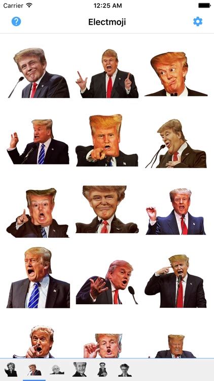 ElectMoji : Election & vote emoji sticker keyboard by Donald Trump, Hillary Clinton, Ted Cruz by ...