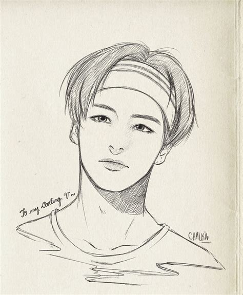 Twitter | Kpop drawings, Bts drawings, Taehyung fanart