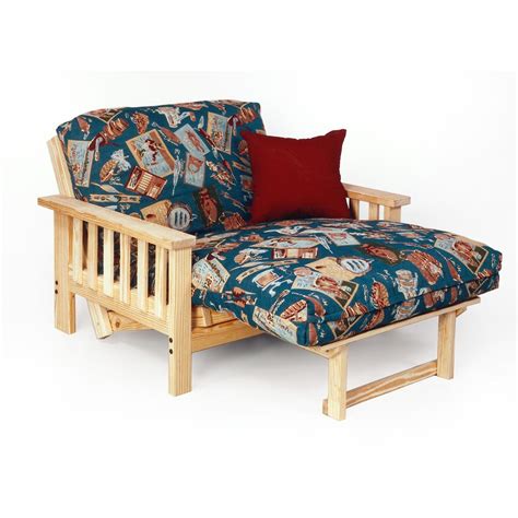 Himalaya Pine Twin Lounger Futon Frame - 113131, Living Room at ...