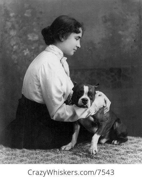 Digital Photo of Helen Keller with a Dog #BFjRi2N7Vvo