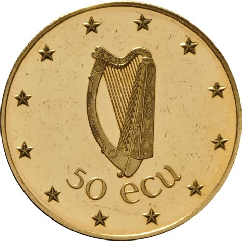 Ireland 1990 50 ECU coin Gold Coin - £1,780