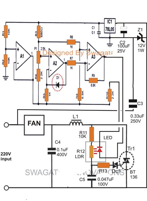 Ceiling Fan Control Circuit Diagram