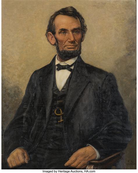 Abraham Lincoln: Portrait by Franklin Courter.. ... Antiques | Lot #43283 | Heritage Auctions