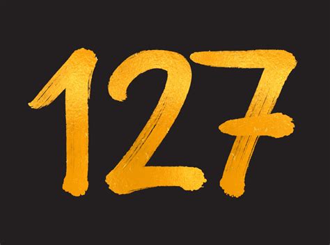 127 Number logo vector illustration, 127 Years Anniversary Celebration ...