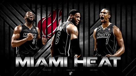 Miami Heat Players Happy Faces Wade James Bosh Basketball HD Sports ...