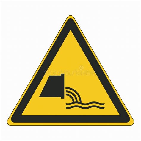 ISO 7010 Standard Icon Pictogram Symbol Safety Sign Warning Sewage Effluent Outfall Stock Vector ...