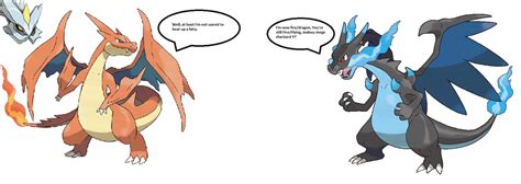 Mega Charizard X vs Mega Charizard Y by sonicmaker1999 on DeviantArt