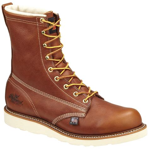 Men's Thorogood® 8" Waterproof Composite Toe Wedge Boots, Brown - 226278, Work Boots at ...