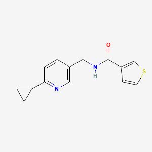 N-((6-cyclopropylpyridin-3-yl)methyl)thiophene-3-carboxamide | S3009554 ...