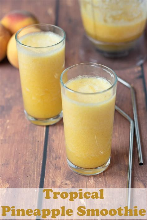 Tropical Pineapple Smoothie - Neils Healthy Meals | Recipe | Smoothie recipes healthy, Smoothie ...