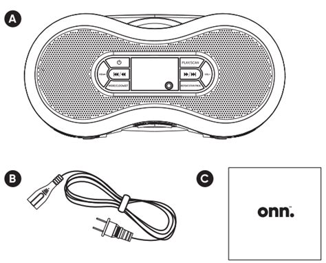 onn Bluetooth CD Boombox w/ Digital Radio AAGRY100043854 User Guide ...