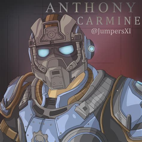 Anthony Carmine (commission for a friend) 💙 : r/GearsOfWar