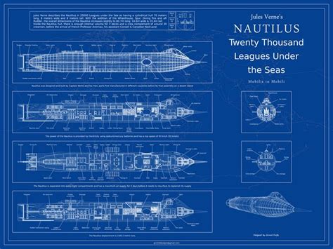 Nautilus Blueprint A1 Landscape - gmd3d art and design - Paintings & Prints, Vehicles ...