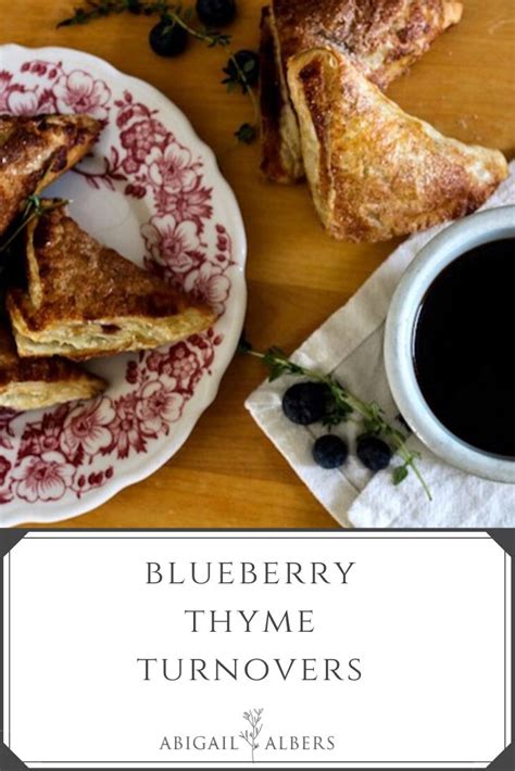 Delicious Blueberry Thyme Turnovers