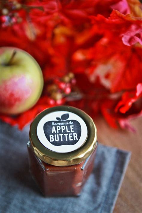 apple butter recipe and free printable label | Homemade apple butter ...