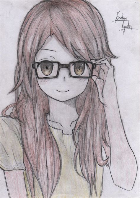 Glasses Anime Girl by ChristARG on DeviantArt