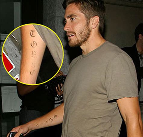 Jake Gyllenhaal Tattoos – Celebrities Tattooed