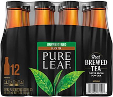 Lipton Pure Leaf Unsweetened Black Tea Iced Tea - 222 oz, Nutrition ...